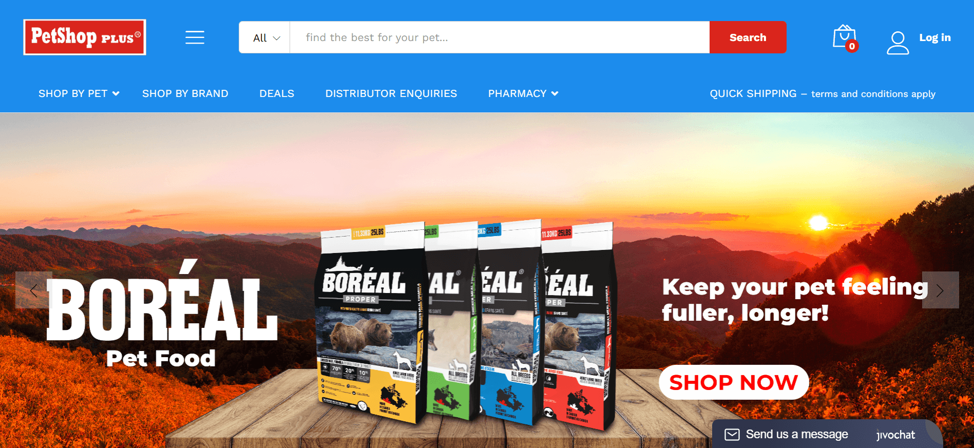 PetShop Plus website